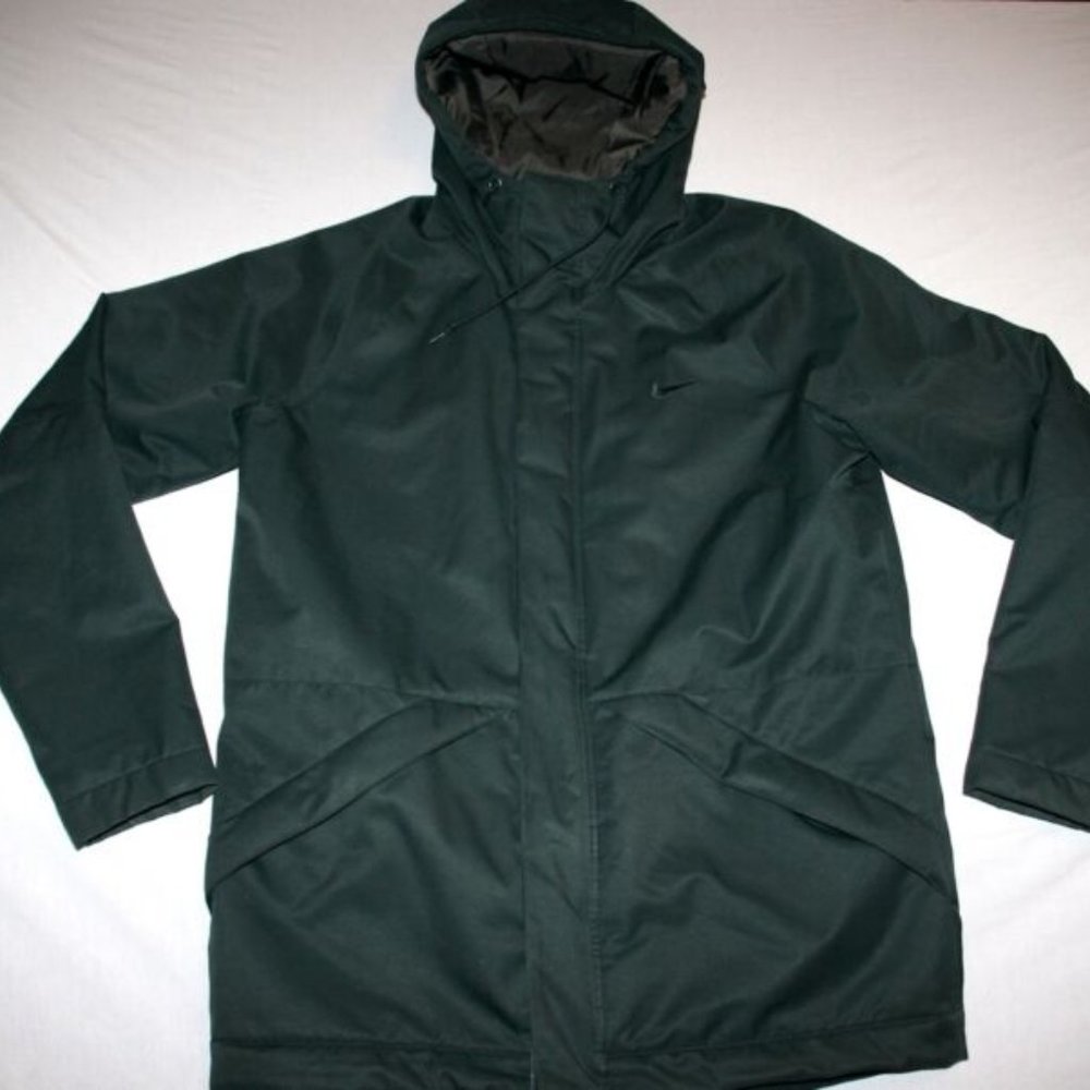 Nike Bench Coat Storm Fit Hoodie Men L Green NEW